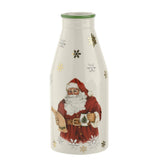Santa cookie plate and milk bottle set
