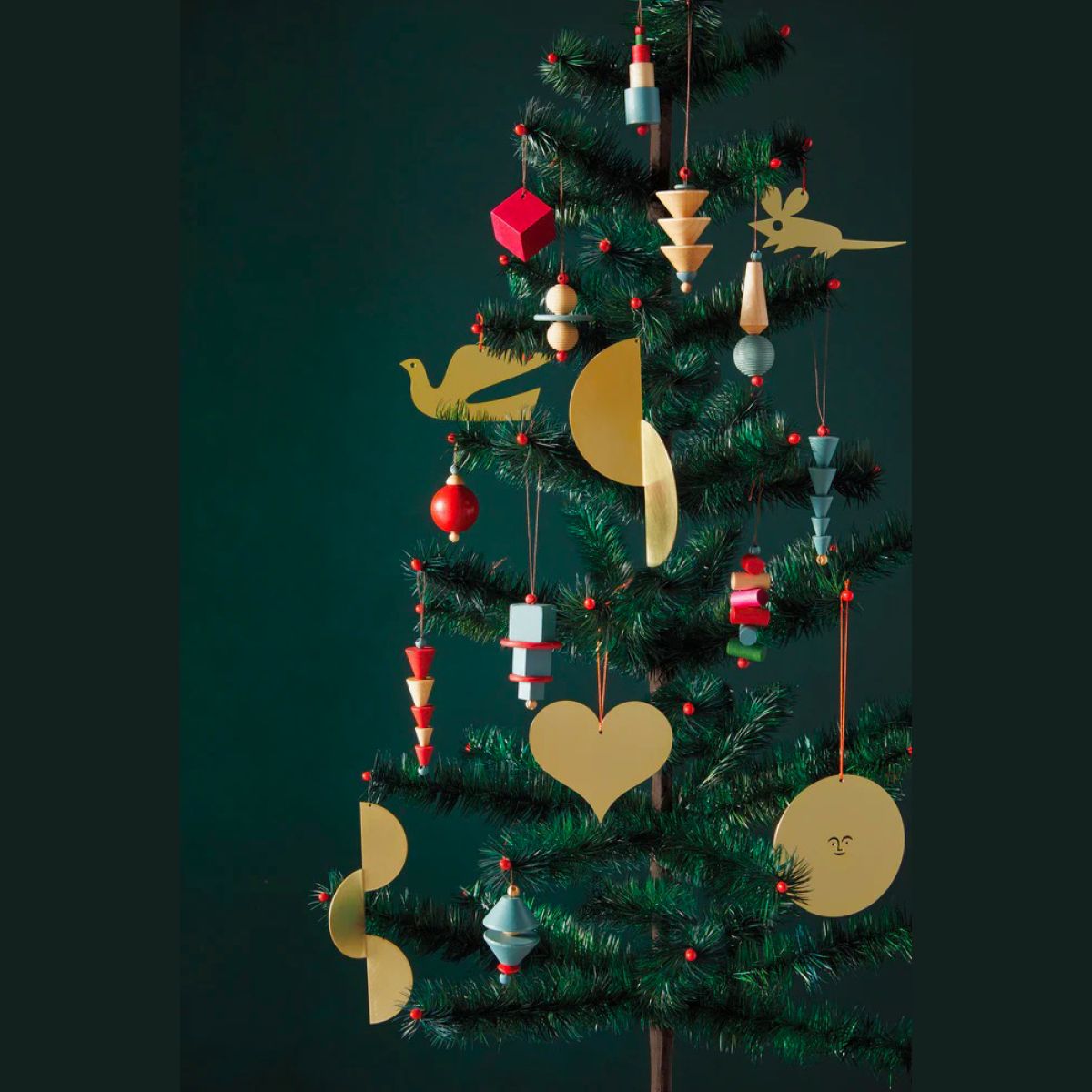 Bauhaus-era Christmas Ornament set –