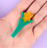 Daffodils hair clip