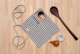 Striped waist apron