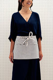 Striped waist apron