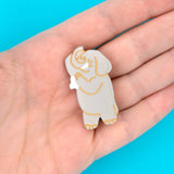 Showering elephant hair clip